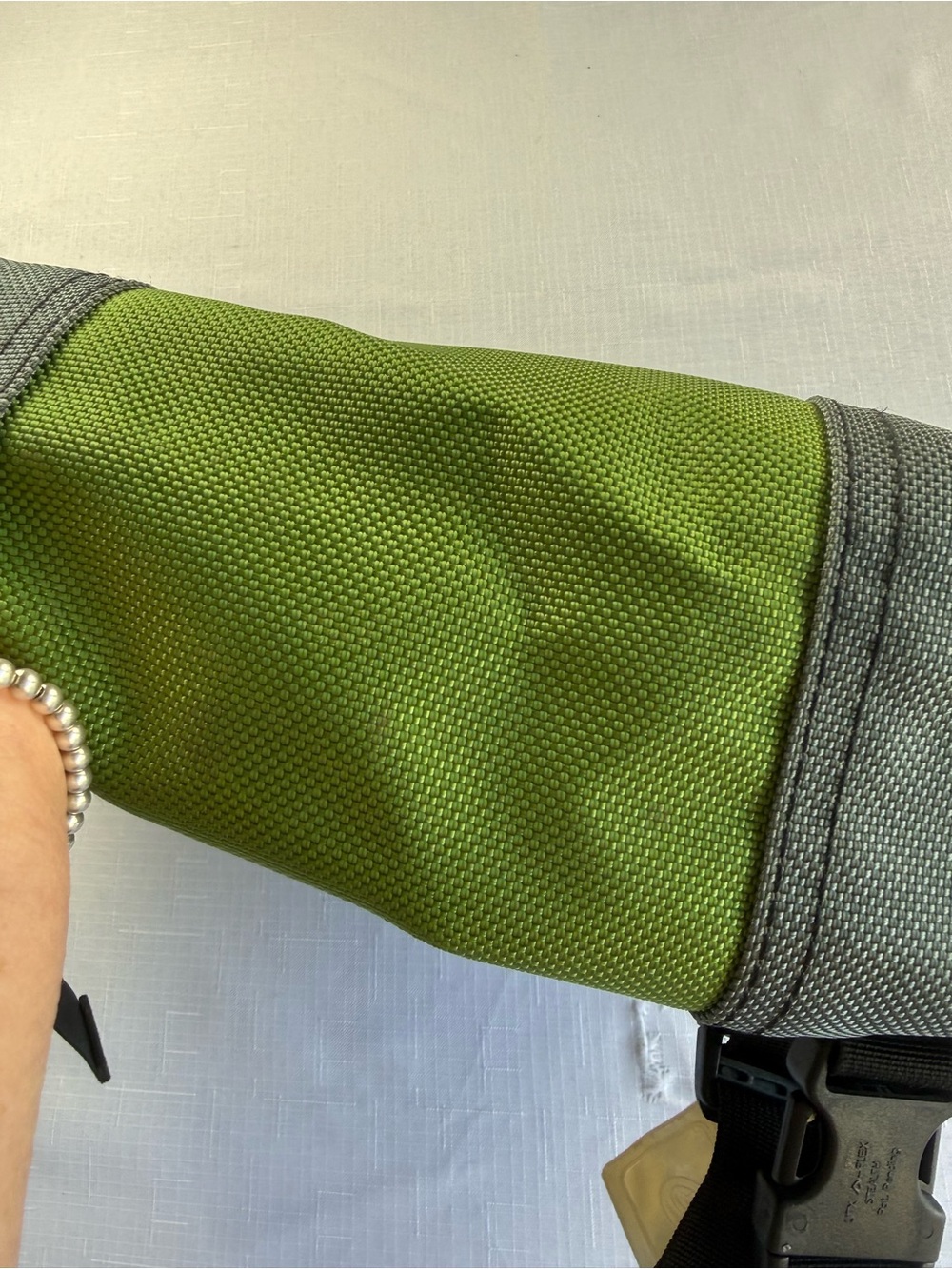 Timbuk2 Classic Messenger Bag Grey Green Small Crossbody Commuter Bike Bag - Picture 11 of 12